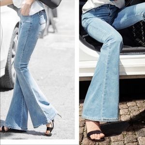 Mid-rise bell bottoms